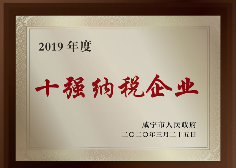 2019年度十強納稅企業
